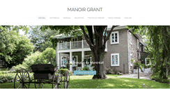 Desktop Screenshot of manoirgrant.com